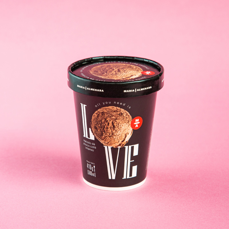 Helado de Chococafe vegano